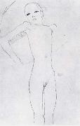 Egon Schiele Nude girl France oil painting artist